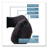 Brookstone® Memory Foam Fabric Travel Pillow, One Size Fits Most, 9.84 x 5.5 x 11, Black (BKTBNPM0001) Each