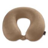Brookstone® U-Shaped Memory Foam Travel Pillow, 11.8 x 3.74 x 12.6, Khaki (BKTBNPM0004) Each