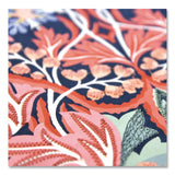 CHRONICLE BOOKS Liberty London Embroidered Cover Journal, Floral Artwork, Medium/College Rule, Green/Pink/White Cover, (50) 10 x 7 Sheets (CHB978073536557) Each