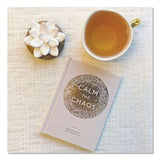 CHRONICLE BOOKS Guided Journal: Calm the Chaos - A Daily Practice for a More Peaceful Life, White/Gold Cover, (72) 7 x 5 Sheets (CHB978145216995) Each