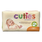 Cuties® Complete Care Diapers, Size 1, 8 lbs to 14 lbs, 200/Carton (CTJCR1001) Case of 200