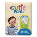 Cuties® CutiePants Refastenable Training Pants for Boys, Size 3T-4T, 32 lbs to 40 lbs, 92/Carton (CTJCR8007) Case of 92