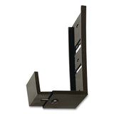 deflecto® Partition Brackets for Wall Files and File Pockets, Compatible with 1.5" to 2.5" Thick Walls, Black, Pair (DEF806177) 1 Pair