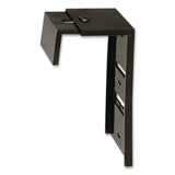 deflecto® Partition Brackets for Wall Files and File Pockets, Compatible with 1.5" to 2.5" Thick Walls, Black, Pair (DEF806177) 1 Pair