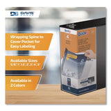 Stride QuickFit D-Ring View Binder, 3 Rings, 4" Capacity, 11.5 x 8, Black (DVO870601) Each