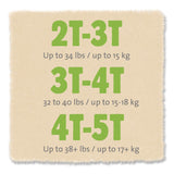 Cuties® CutiePants Refastenable Training Pants for Boys, 2T-3T, Up to 34 lbs, 104/Carton (CTJCR7007) Case of 104