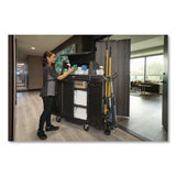 Rubbermaid® Commercial Locking Door Kit, for Rubbermaid Commercial 2202581/2202527/2202585, Resin, Black (RCP2202525) Each