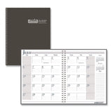 House of Doolittle™ Recycled Academic Monthly Appointment Planner, 11 x 8.5, Charcoal Gray Cover, 14-Month: July 2025 to Aug 2026 (HOD22650326) Each