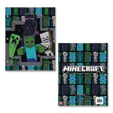 Innovative Designs Licensed Two-Pocket Folder, Minecraft, Side: 3-Hole Punched, Accommodates (50) 11 x 8.5 Sheets, Multicolor (IDI716604MCRSA) Each