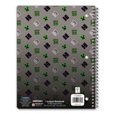 Innovative Designs Licensed Spiral Notebook, Minecraft, 1-Subject, Wide/Legal Rule, Multicolor Cover, (70) 10.5 x 8 Sheets (IDI717326MCRSA) Each