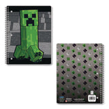 Innovative Designs Licensed Spiral Notebook, Minecraft, 1-Subject, Wide/Legal Rule, Multicolor Cover, (70) 10.5 x 8 Sheets (IDI717326MCRSA) Each