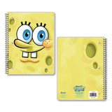 Innovative Designs Licensed Spiral Notebook, Spongebob, 1-Subject, Wide/Legal Rule, Multicolor Cover, (70) 10.5 x 8 Sheets (IDI719132SBSA) Each