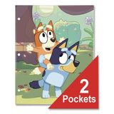 Innovative Designs Licensed Two-Pocket Folder, Bluey and Bingo, Side: 3-Hole Punched, Accommodates (50) 11 x 8.5 Sheets, Multicolor (IDI719160BLUSA) Each