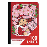 Inkology® Licensed Composition Book, Randomly Assorted Strawberry Shortcake Cover Designs, Medium/College Rule, (100) 9.75 x 7.5 Sheets (INK4679612PDQ) Each