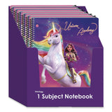 Inkology® Licensed Spiral Notebook, Randomly Assorted Unicorn Academy Cover Designs, Medium/College Rule, (80) 10.5 x 8 Sheets (INK4820212PDQ) Each