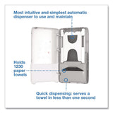 Tork® PeakServe Automatic Continuous Paper Hand Towel Dispenser, 14.47 x 4.04 x 25.15, White (TRK552540) Each