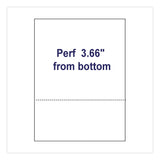 Alliance Perforated Laser Cut Sheets, 92 Bright, Micro-Perforated 3.67" from Bottom, 20 lb Bond Weight, 8.5 x 11, White, 500/Ream (IPS30040) 1 RM
