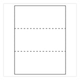Alliance Perforated Laser Cut Sheets with ColorLok, 92 Bright, Perforated Every 3.67", 20 lb Bond Weight, 8.5 x 11, White, 500/Ream (IPS30060) 1 RM