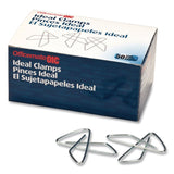 Officemate OIC Ideal Butterfly Clamps, #2, Silver, 50/Box (OIC378812) Box of 50
