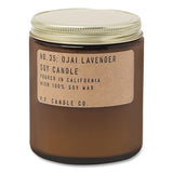 P.F. Candle Co. Ojai Lavender Soy Candle, 40 to 50 Hours Burn Time, 2.9 d x 3.5 h, 7.2 oz, Amber (PFRSC35) Each
