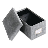 Pendaflex® Index Card File Box, Holds 1,000 4 x 6 Cards, 6.63 x 11.63 x 5, Fiberboard, Black Agate (PFX94BLA) Each