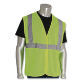 PIP ANSI Class 2 Hook and Loop Safety Vest, Large, Lime (PID302MVGLYL) Each