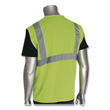 PIP ANSI Class 2 Hook and Loop Safety Vest, Large, Lime (PID302MVGLYL) Each