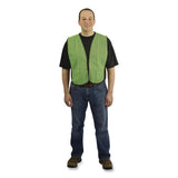 PIP Hook and Loop Safety Vest, One Size Fits Most, Lime (PID3000800LY) Each