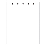 PrintWorks® Professional Punched Paper, 92 Bright, Top: 5-Hole, 20 lb Bond Weight, 8.5 x 11, White, 500/Ream (PRB04108) 1 RM