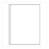 PrintWorks® Professional Perforated Paper, 92 Bright, Perforated 0.5" from Left, 24 lb Bond Weight, 8.5 x 11, White, 500 Sheets/Ream, 5 Reams/Carton (PRB04112P) Each