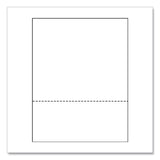 PrintWorks® Professional Perforated Paper, 92 Bright, Perforated 3.63 from Bottom, 24 lb Bond Weight, 8.5 x 11, White, 500 Sheets/Ream, 5 Reams/Carton (PRB04134) Each