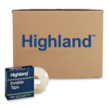 Highland™ Invisible Permanent Mending Tape, 1" Core, 0.75" x 36 yds, Clear, 144 Rolls/Carton (MMM6200341296CT) Each