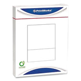 PrintWorks® Professional Perforated Paper, 92 Bright, Perforated 3.63 from Bottom, 24 lb Bond Weight, 8.5 x 11, White, 500 Sheets/Ream, 5 Reams/Carton (PRB04134) Each