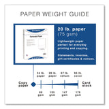 PrintWorks® Professional Perforated Paper, 92 Bright, Perforated 3.63 from Bottom, 24 lb Bond Weight, 8.5 x 11, White, 500 Sheets/Ream, 5 Reams/Carton (PRB04134) Each