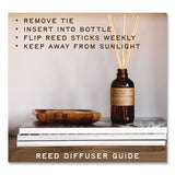 P.F. Candle Co. Reed Diffuser, Teakwood and Tobacco, 3.5 oz, 4.25" Bottle, 9" Reeds, Amber (PFRRD4) Each