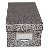 Pendaflex® Index Card File Box, Holds 1,000 4 x 6 Cards, 6.63 x 11.63 x 5, Fiberboard, Black Agate (PFX94BLA) Each