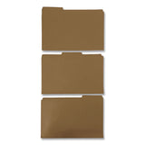 Pendaflex® Reinforced Top-Tab File Folders, 2/5-Cut Tabs, Letter, Brown Kraft, 100/Box (PFXRK15225RE) Box of 100