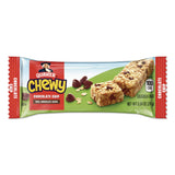Quaker® Granola Bars, Chewy Chocolate Chip, 0.84 oz Individually Wrapped, 8/Box (QKRQUA31182) Box of 8