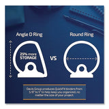 QuickFit® D-Ring View Binder, 3 Rings, 5" Capacity, 11 x 8.5, Black (STW870701) Each