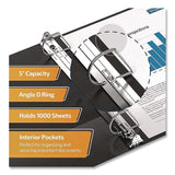 QuickFit® D-Ring View Binder, 3 Rings, 5" Capacity, 11 x 8.5, Black (STW870701) Each