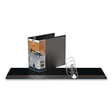 QuickFit® D-Ring View Binder, 3 Rings, 5" Capacity, 11 x 8.5, Black (STW870701) Each