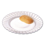 Fineline Settings Flairware Flared Dessert Plate, 6" dia, Clear, 180/Carton (TBL206CL) Case of 180