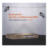 Tenda TEG1016D 10/100/1000Mbps Ethernet Unmanaged Switch, 16 Ports (TNDTEG1016D) Each