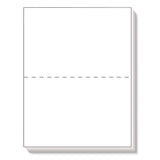 TOPS™ Blank Sheets for 2-Up W-2/1099 Tax Forms, Perforated at 5.5, 84 Bright, 20 lb Bond, 8.5 x 11, 500 Sheets/Ream, 5 Reams/Carton (TOP05020CT) Each