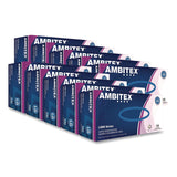 AMBITEX® L200 Series Powder-Free Latex Gloves, Large, 5 mil Thick, 9" Long, Cream, 100/Box, 10 Boxes/Carton (TXILLG200CT) Case of 1000