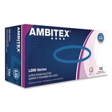 AMBITEX® L200 Series Powder-Free Latex Gloves, Large, 5 mil Thick, 9" Long, Cream, 100/Box, 10 Boxes/Carton (TXILLG200CT) Case of 1000