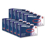 AMBITEX® V5201 Series Powder-Free Vinyl Gloves, Small, 3 mil Thick, 9" Long, Clear, 100/Box, 10 Boxes/Carton (TXIVSM5201CT) Case of 1000
