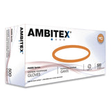 AMBITEX® V200 Series Powder-Free Vinyl Exam Gloves, Small, 4 mil Thick, 9" Long, Clear, 100/Box, 10 Boxes/Carton (TXIVSM200CT) Case of 1000
