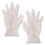 AMBITEX® V200 Series Powder-Free Vinyl Exam Gloves, Small, 4 mil Thick, 9" Long, Clear, 100/Box, 10 Boxes/Carton (TXIVSM200CT) Case of 1000