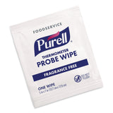 PURELL® Foodservice Thermometer Probe Wipes, Individually Wrapped, 7 x 5, Fragrance-Free, White, 1,000/Carton (GOJ92111M) Case of 1000